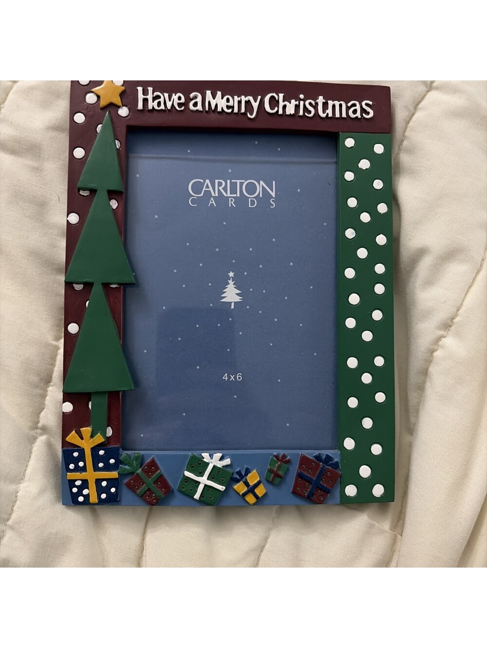 Carlton Cards "Have a Merry Christmas" 4x6 picture frame